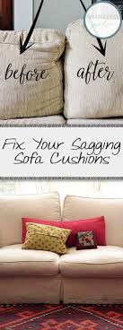fix your sagging sofa cushions