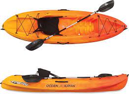 Learn how kayak hull shape, length, width and type of chine impacts kayak performance and find the perfect type of kayak for your needs. Ocean Kayak Frenzy Sit On Top Kayak With Paddle Rei Co Op