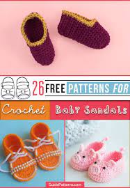 free patterns for crochet baby sandals