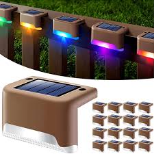 4 Pcs Solar Outdoor Deck Lights Solar