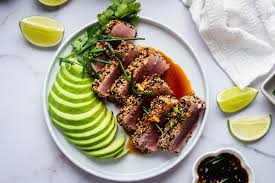sesame crusted tuna slender kitchen