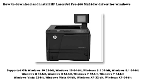 This software will start downloading to your computer automatically. How To Download And Install Hp Laserjet Pro 400 M401dw Driver Windows 10 8 1 8 7 Vista Xp Youtube