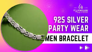 925 silver poorna men bracelet mb 138