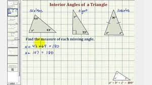 interior angle of a triangle