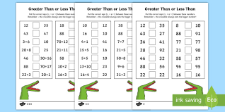 Greater Than And Less Than Activity Sheets