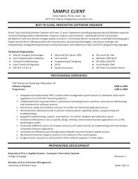 Software Engineer Resume Examples Software Engineer Resume Software