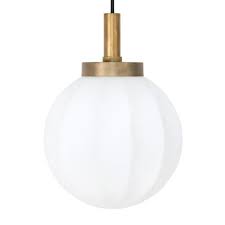Medium Gap Raw Ceiling Lamp In Brass By