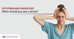 what causes eye strain and headaches