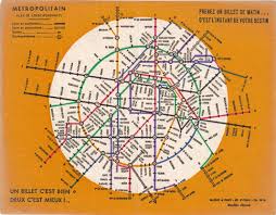 evolution of the paris metro map from