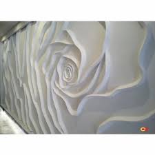 White Marble Dust Indoor 3d Wall Mural Art