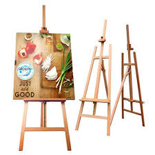 wooden easel stand size dimension 5 ft