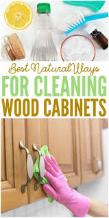 cleaning wood cabinets