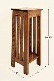 End Table Amish Handcrafted Wood Oak