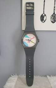 Plastic 80s 90s Watch Wall Clock Taiwan