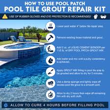 swimming pool tile grout repair kit