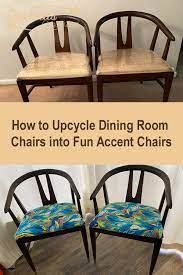 how to upcycle dining room chairs into