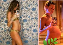 Behati Prinsloo Shares Before & After Nude Pics To Show Off Baby Bump  Growth - Perez Hilton