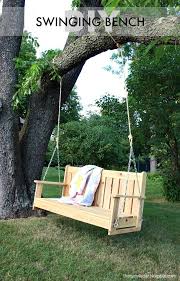 cedar swinging bench free plans jaime