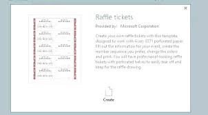 Instructions For Creating Numbered Raffle Tickets In Word Or