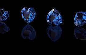blue stone hearts sapphire sapphire