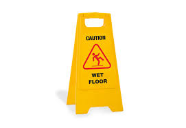 warning sign caution wet floor