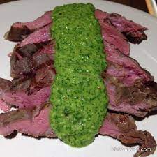sous vide flank steak with chimichurri