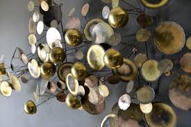 Curtis Jere Brass Raindrops Wall