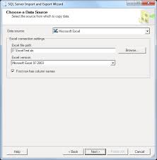 excel import to sql server using ssis