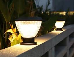 Battery Powered Solar Led Garden Lamp