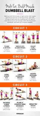 printable workout full body dumbbell circuit popsugar fitness middle east