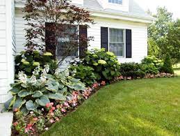 Since a ranch style home features long horizontal lines, for landscaping we seek balance by planting low growing plants, like holy shrub, forsythia shrub or hydrangea shrub. 59 Diy Landscaping Ideas And Tips To Improve Your Outdoor Space Side Yard Landscaping Outdoor Landscaping Landscaping Around House