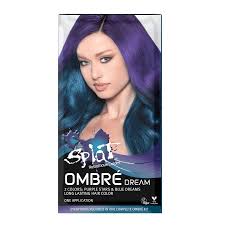 semi permanent blue purple hair dye