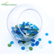 China Flat Glass Marble Glass Gems Mini