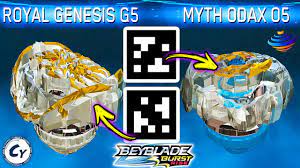 Barcodes are scanned to transfer information about a particular item to a computer, cash register. Royal Genesis G5 Qr Code Myth Odax O5 Qr Code Glitch Beyblade Burst Rise App Youtube