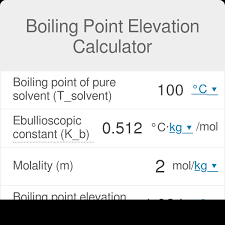 Boiling Point Elevation Calculator