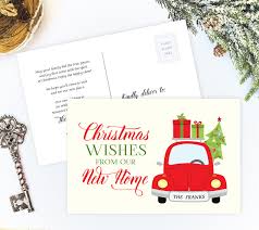 moving christmas cards personalized