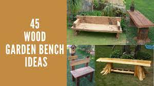 45 Wood Garden Bench Ideas