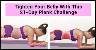 Tighten Your Belly With This 21 Day Plank Challenge