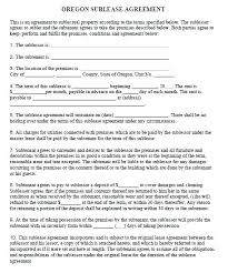 Commercial Property Lease Agreement Template Sublease
