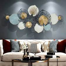 Modern Hollow Out Flowers Metal Wall