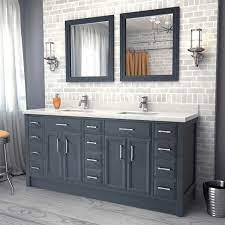 Vanities contribute to the functionality of a space and. Calais 75 Pepper Gray Double Sink Vanity By Studio Bathe Costco