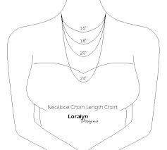 Necklace Chain Length Reference Guide Loralyn Designs