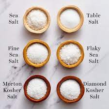 kosher salt vs sea salt vs table salt