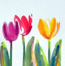 The lower half is dusk and the upper is dawn just like the phases of life! Simple And Sweet Original Watercolor Painting Just In Time For Spring Watercolor Paintings For Beginners Watercolor Paintings Easy Simple Watercolor Flowers