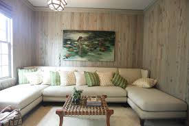 Wood Paneled Family Room Cottage