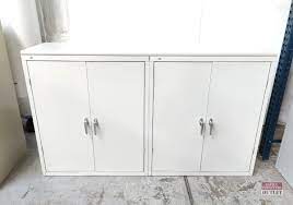 hon 4 door storage cabinet light gray