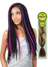 Pack Of 2 Rast A Fri Freedm Silky Braiding Hair Purple
