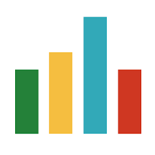Black Background Bar Chart Business Analytics Data