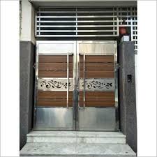 double door stainless steel main gate