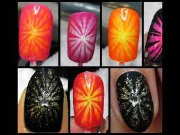 party starburst nail art tutorial